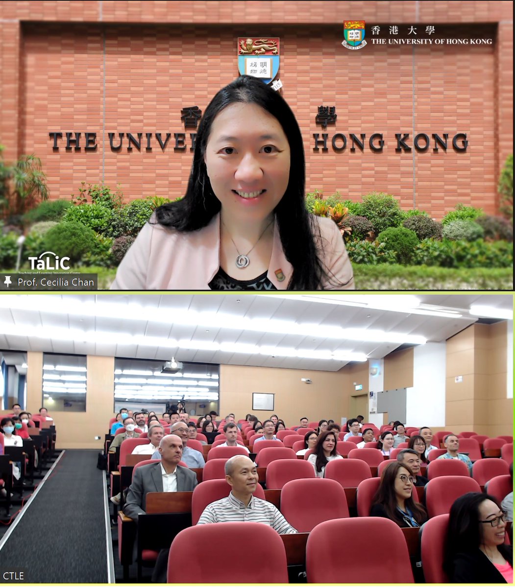 Prof. @CeciliaKYChan was invited as a Keynote Speaker at the University of Macau on how AI-enhanced Teaching and Learning.🤖👩‍🏫Miss the session? No worries, you can still learn more about the event and AI Policy here: tlerg.talic.hku.hk/news-230920/ #HKU #UniversityofMacau @hku_education