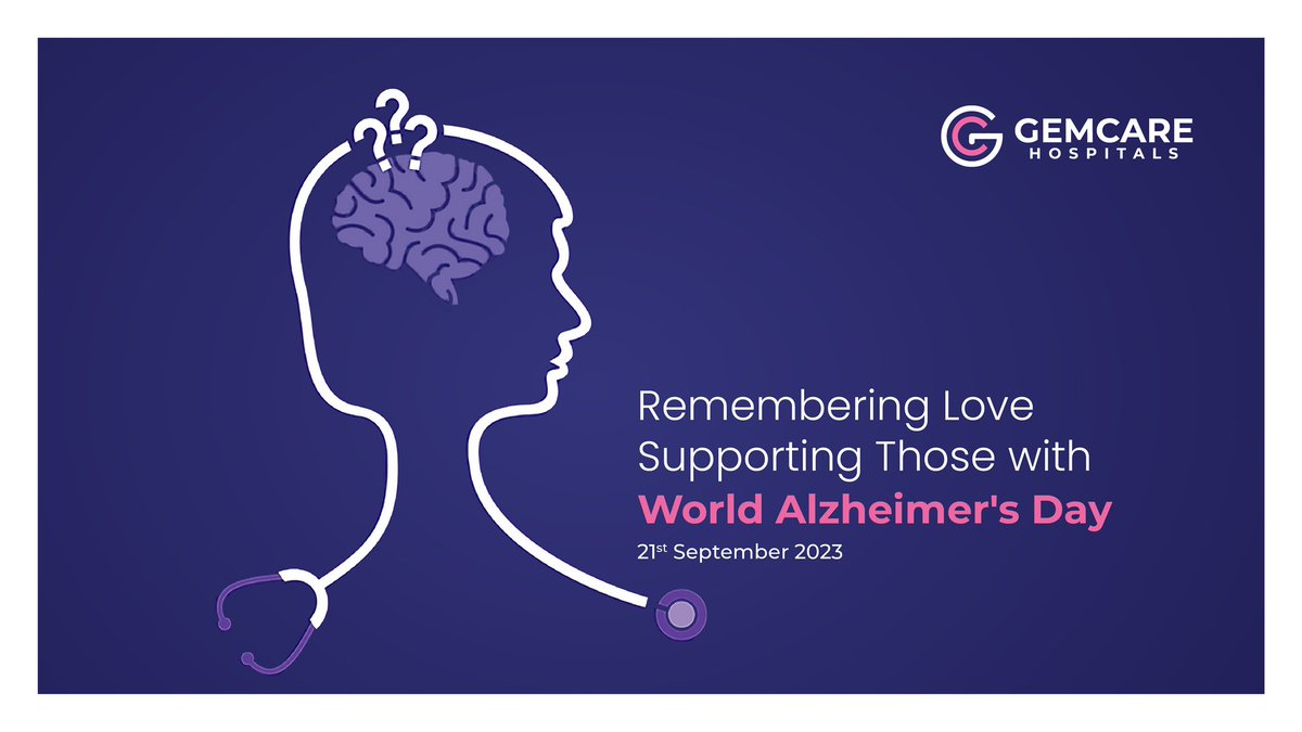 GemcareHospital's tweet photo. Today on World Alzheimer’s Day, let’s raise awareness and support for those who affected by Alzheimer’s disease. Together we can make a difference.

#GemcareHospitals #Gemcare #Alzheimersday #Alzheimersawareness #EndAlzheimers https://t.co/Y1pAHPivLR