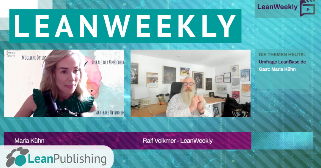 LeanKnowledge's tweet photo. In dieser Ausgabe, der 11. von #LeanWeekly, ist Maria Kühn von der Common Sense Team GmbH (ab Minute 08:05) zu Gast. Maria bezeichnet sich selbst als „Systemisch agile #Piratin“. Grund genug für den Kollegen Ralf Volkmer „komische Frage“ zu stellen 😜 https://t.co/IFqbyEsVpe https://t.co/QVzaW79xFi