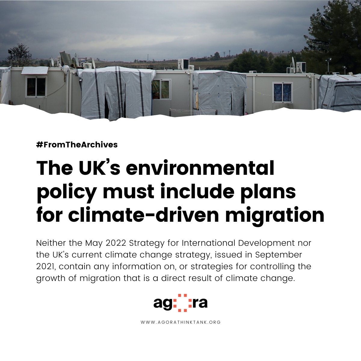 Check out this #blog from our archives, in which Bradley Tait argues that the UK’s environmental #policy must address climate #migration by combining and strengthening existing refugee and environmental policies

agorathinktank.org/blog/uks-envir…