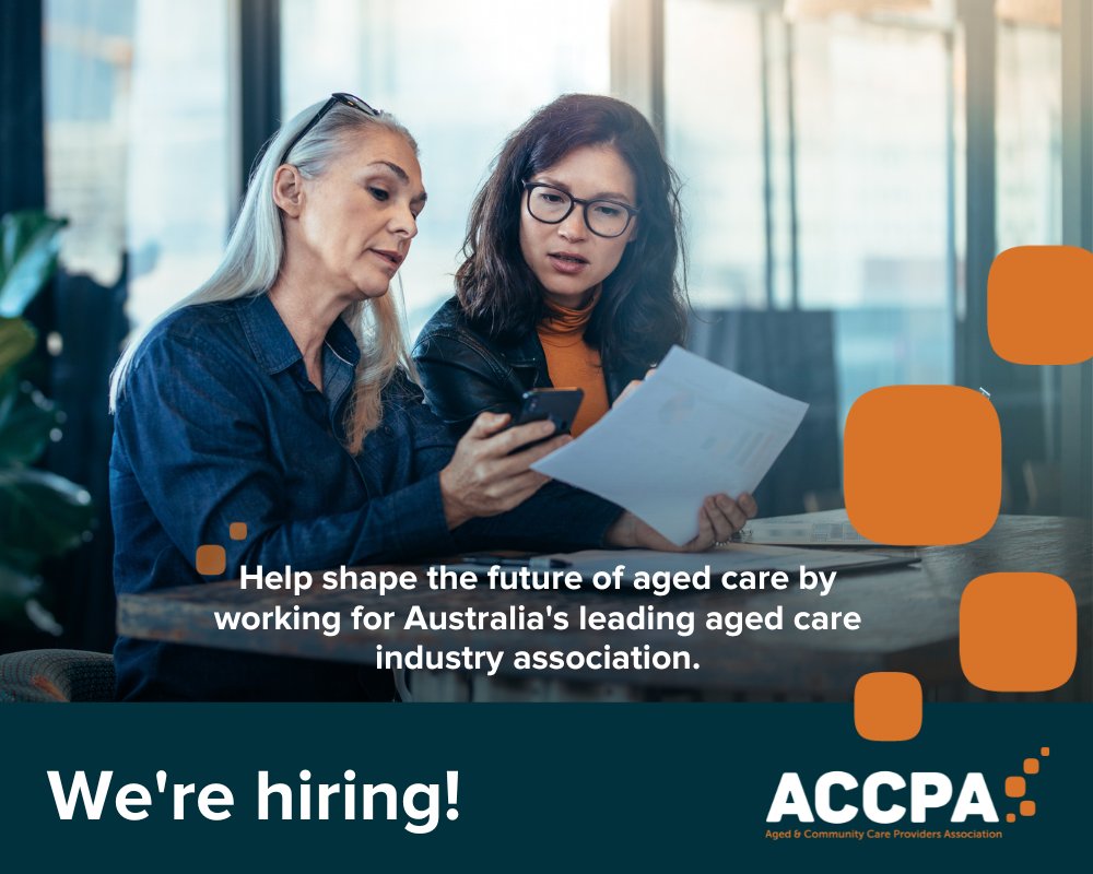ACCPA is seeking a motivated individual to join our Services and Sector Capacity team. This role will coordinate and assist in delivering @ELDAC_agedcare program outcomes and objectives aligned with ELDAC’s strategic directions and values. Apply here > seek.com.au/job/69312587?t…