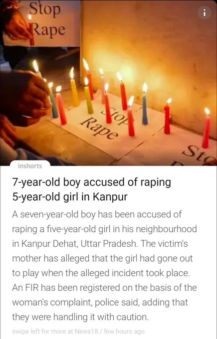 ShoneeKapoor's tweet photo. See... it is that easy
Forget grown men...even little boys are not safe.

#rape #WomenReservationBill2023 https://t.co/1NDxDkHQ4h