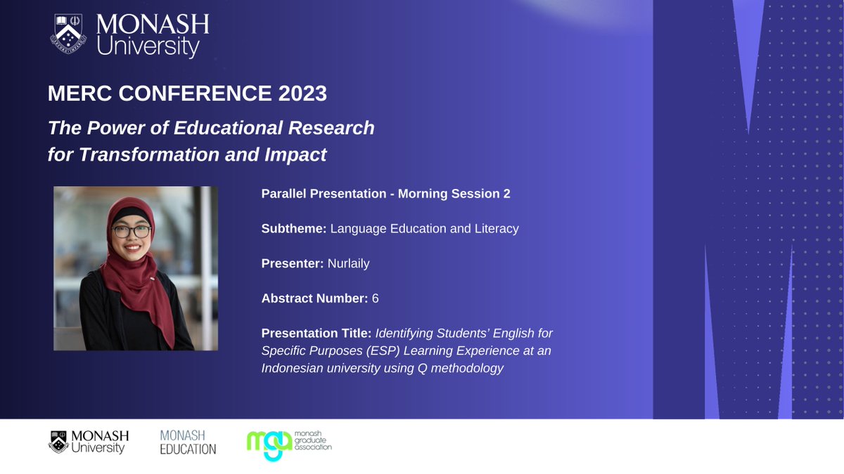 MERC - Monash Education Research Community tweet media