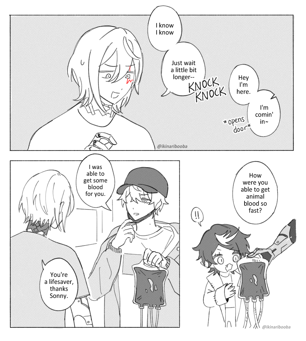 ikinaribooba's tweet photo. smol shu AU but this time he's a vampire🩸 #Artchivist #YaminoArt #Briskart https://t.co/hHpnmvmxaT