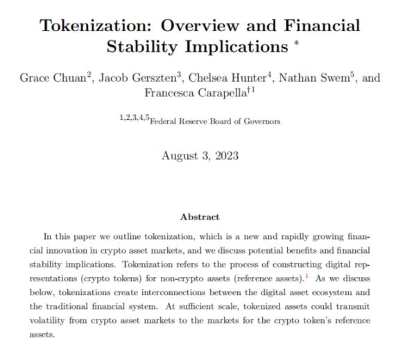 BlockchainLaos's tweet photo. The Fed's Perspective on RWA: Tokenization and Financial Stability.
https://t.co/ZETaKQEZQZ https://t.co/6qroZ9CB72