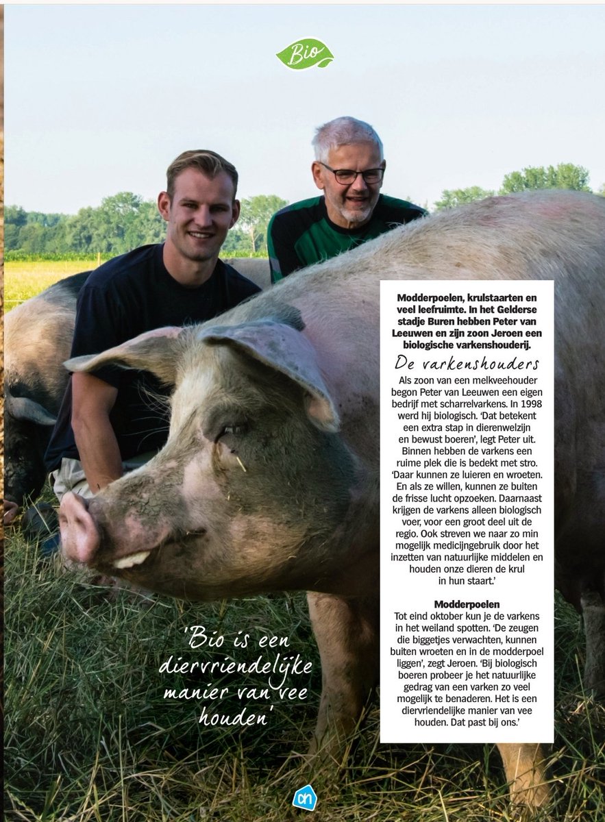 Biovarken's tweet photo. Super dat @albertheijn haar klanten attendeert op #biologisch

Trots op al onze leden, ook op Peter en Jeroen https://t.co/5QJdydp2aR