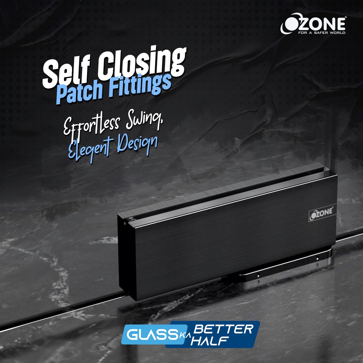 OzoneGroupIndia's tweet image. Experience silent and effortless door closing with Ozone self-closing patch fittings. Crafted from high-quality stainless steel and designed to resist corrosion, our patch fittings are built to last.  
#OzoneHardware #PatchFitting #Hardware #GlassFittings #GlassKaBetterHalf