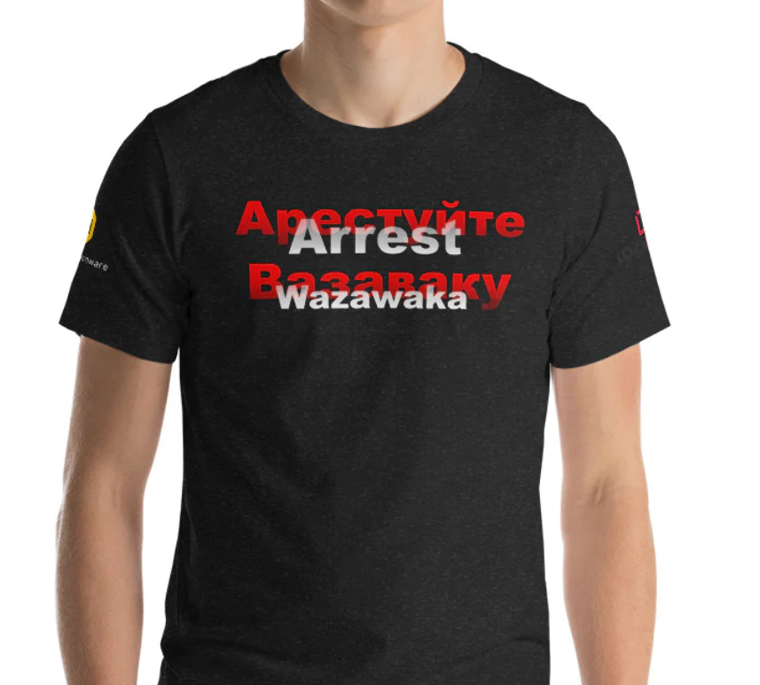 vxunderground's tweet photo. Sometimes you nerds make it extremely difficult to do even basic things.

Per the request of Mikhail Matveev, an individual on the FBI's Most Wanted, we have begun working on merchandise titled "Arrest Wazawaka!". The clothing will feature his FBI Most Wanted poster as well as some of the ransomware groups he was associated with.

Free money for us
Free advertising for the FBI ¯\_(ツ)_/¯

Earlier today we pushed a test version of the store, and people bought it. It wasn't live very long. So, some nerds out there possess clothing never intended to be released the public.

Also, here is our version in testing. We are reviewing the shirt physically to make sure the text on the back is readable.

DO NOT BUY IT. IT IS NOT READY TO BE BOUGHT.