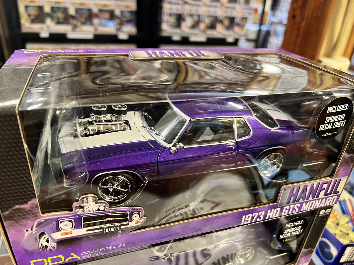 uppersturtstore's tweet photo. Hi guys! These #purple #hanful #1973 #hq #gts #holden #monaro 1:24 #scale #diecast #cars are back at the @uppersturtgeneralstore Drop in any day between 10-4pm for a #greatrange of #gmh https://t.co/Ki6eaxc143