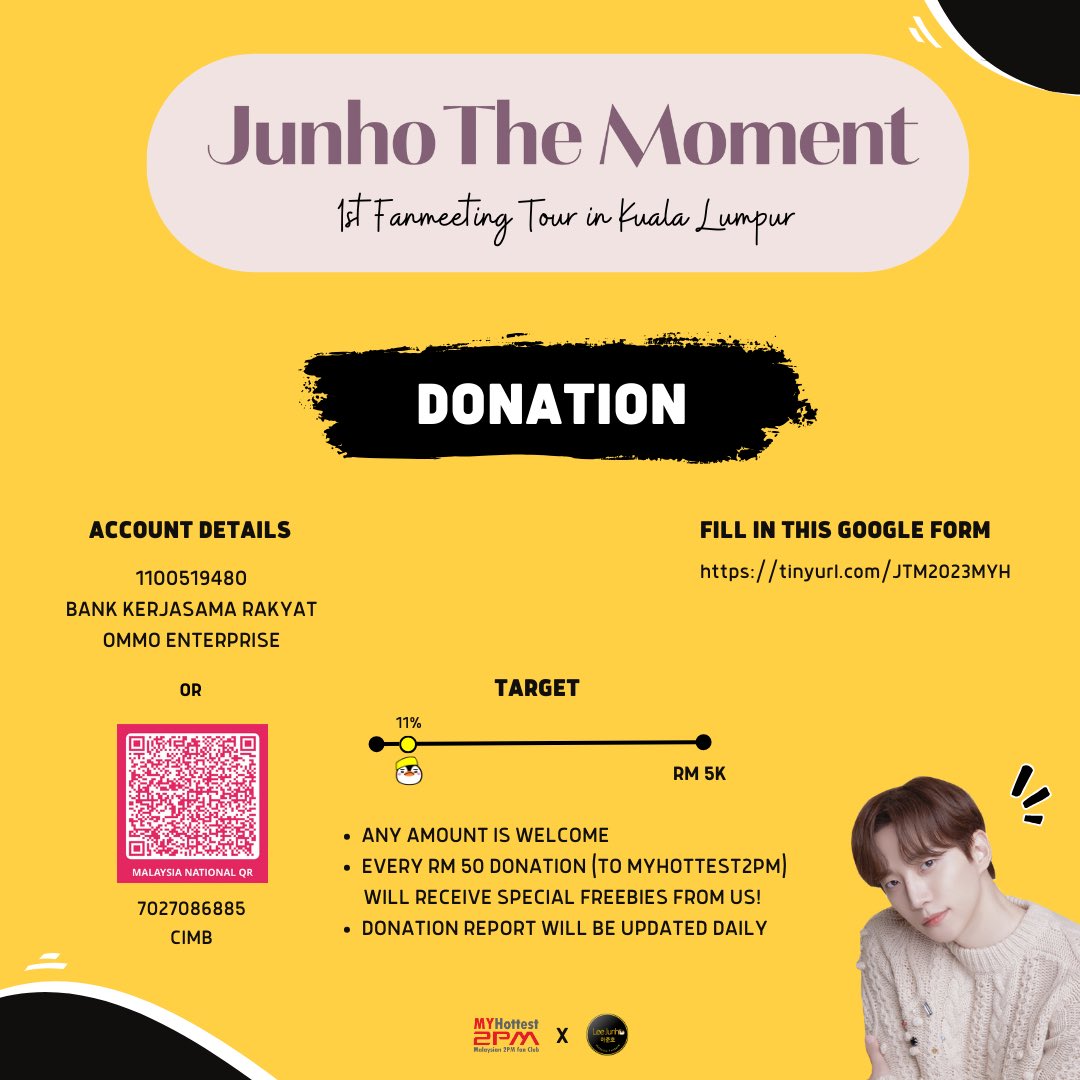 MYHottest2PM's tweet photo. @imemalaysia Hello all Junho fans! Do join our fan projects for this event! Follow us for more update on these fan projects! 💛💛💛 

https://t.co/026AIjfPho

#JunhoTheMomentinMY #JunhoTheMomentinKL #LeeJunhoinKL #Junho_The_Moment_2023
#이준호 https://t.co/Cd8m2iRQhx