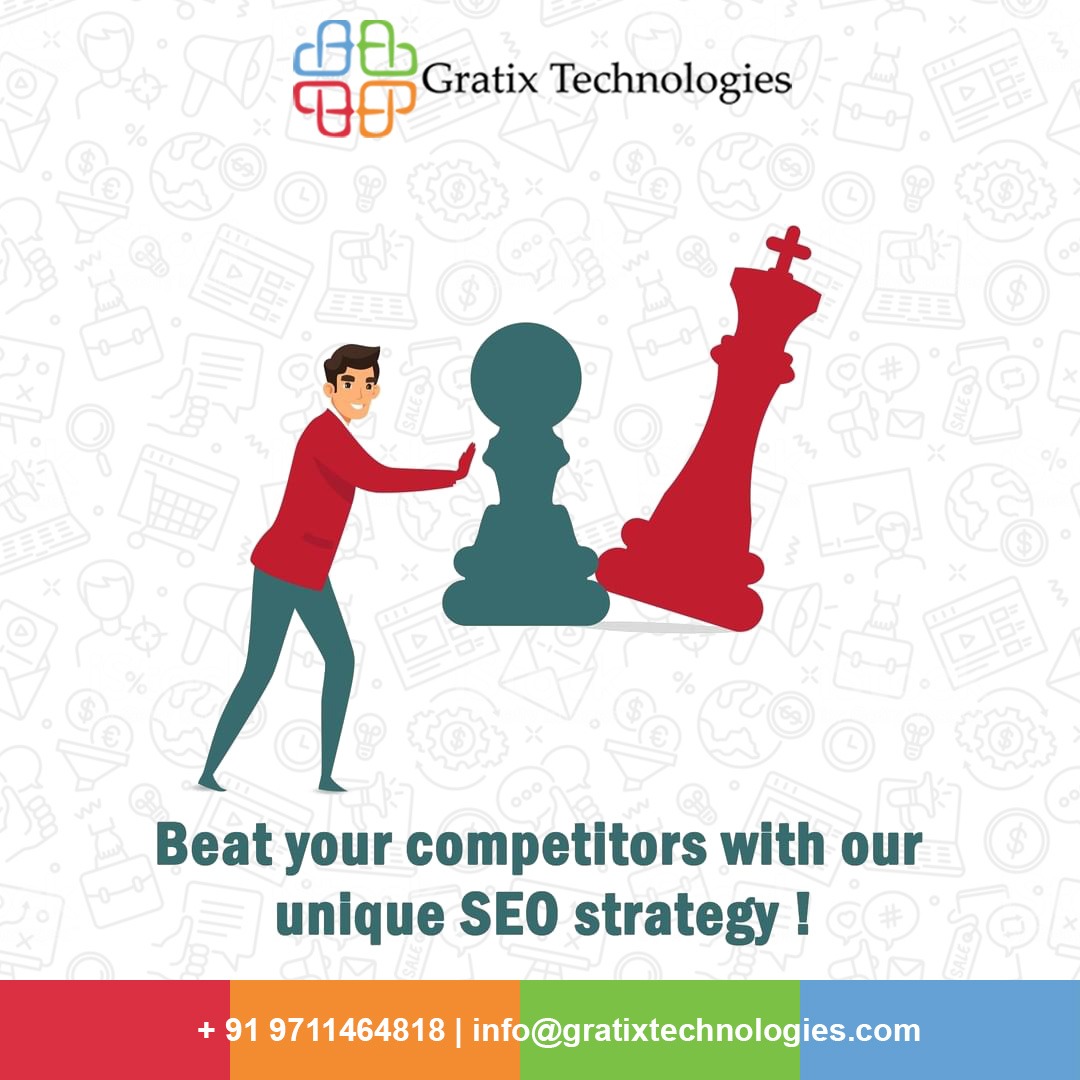 GratixTech's tweet photo. Rank your business website with our Top class Search Engine Optimization services.
Contact us today for a better outcome and quality Services.
Feel Free to contact us at +91 9711464818
or visit our website https://t.co/retE3TS2Om

#gratixtechnologies #digitalmarketingagency https://t.co/60q6aLQumN