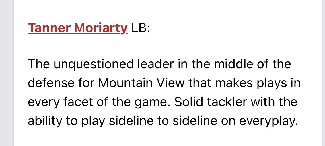 Thanks <a href="/PrepRedzoneID/">Prep Redzone Idaho</a> and @CoachCMacMVHS for the love.