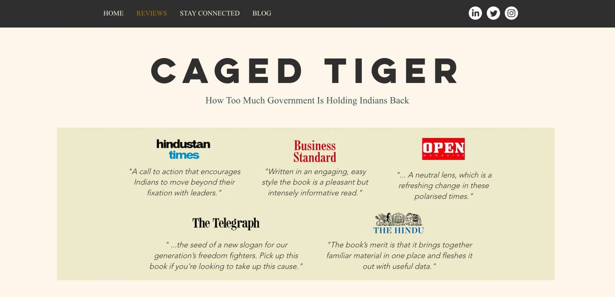 Subhashish30's tweet photo. A bunch of reviews of #CagedTiger have come in the past few weeks, so I put them together on the website. The page has reviews from newspapers, experts and readers: https://t.co/Ry5jVNsi9J https://t.co/QgTGvWZkDE
