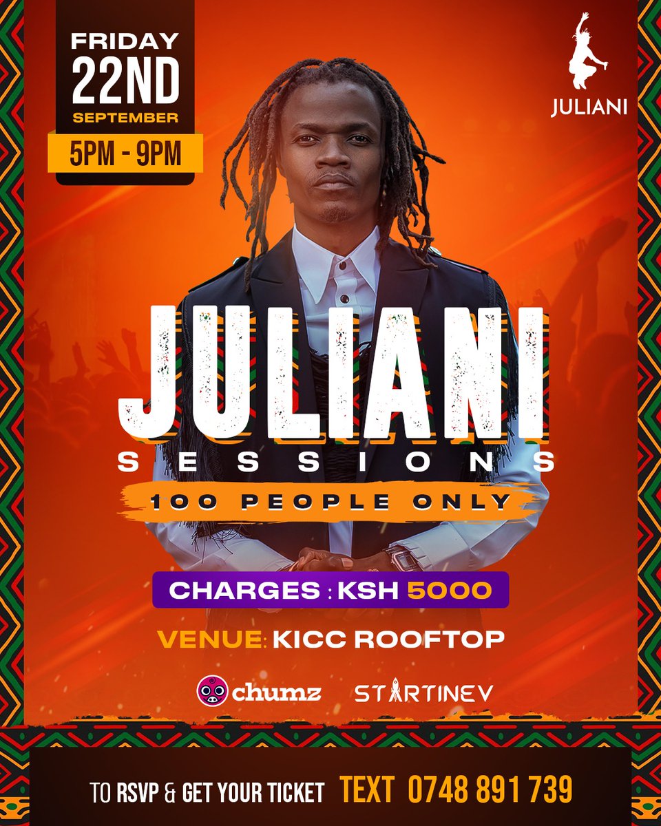 I have two tickets to give away courtesy Bena from Sweden, Mumo Githae to give out. Na pia @KimWellaMusic pia Amerusha ka kitu. I'll select at random. Please share waone.