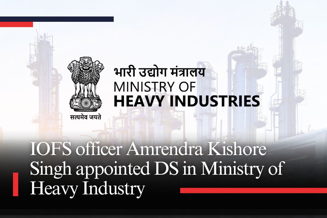 Apacnewsnetwork's tweet photo. IOFS officer Amrendra Kishore Singh appointed DS in Ministry of Heavy Industry
Also Read More - https://t.co/G2vGUOXBvy
#APACPSU #IOFS #Amrendrakishoresingh #ds #ministry #heavyindustrial #likeforlikes #followers #share #postlikes #postshare #PSU #psunews https://t.co/gmVjQKwuBs