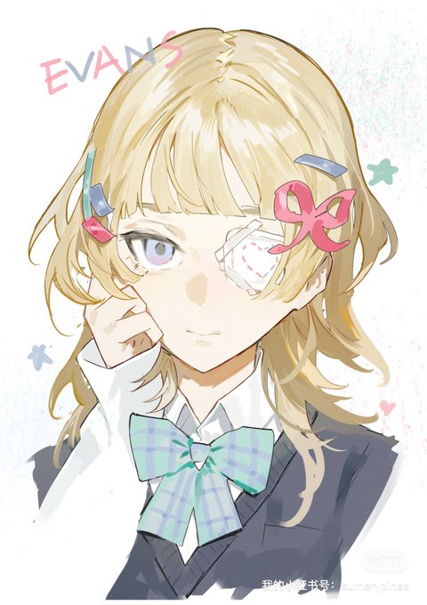 「hairclip plaid bow」 illustration images(Latest)