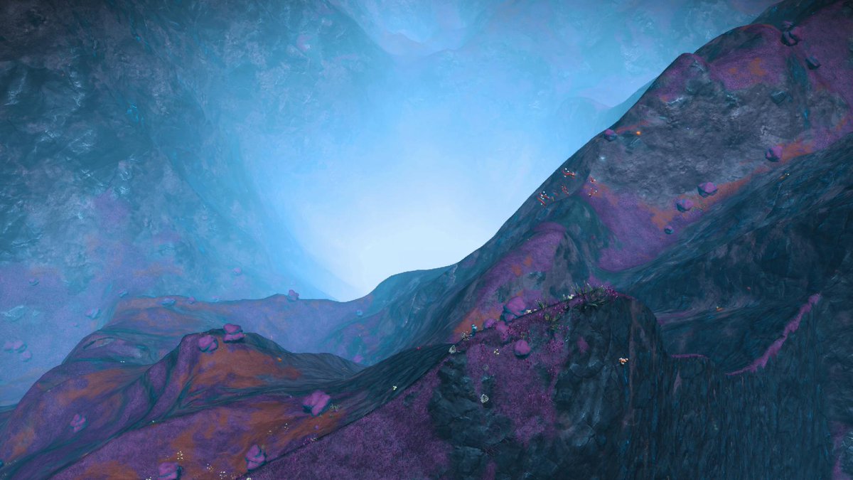 positively gorgeous view from up here in this expedition! #NoMansSky