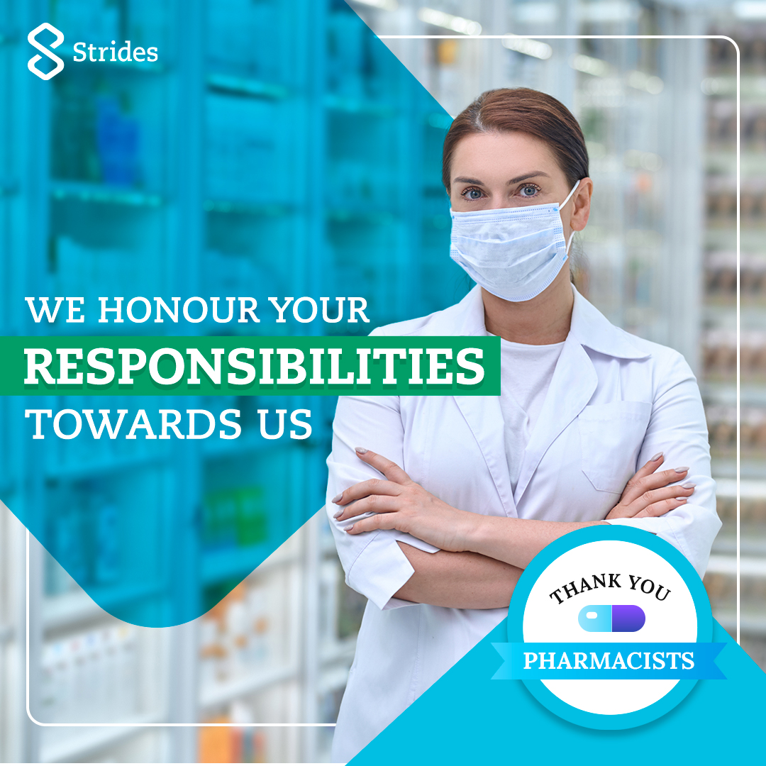 strides_pharma's tweet photo. From answering our questions to offering their valuable advice, pharmacists go above and beyond to carefully administer our prescribed medicines. #ThankYouPharmacists for helping us stay strong, happy and healthy!

#OneStrides #MakingStridesTowardsGoodHealth #WorldPharmacistDay https://t.co/zFItOBFN8q