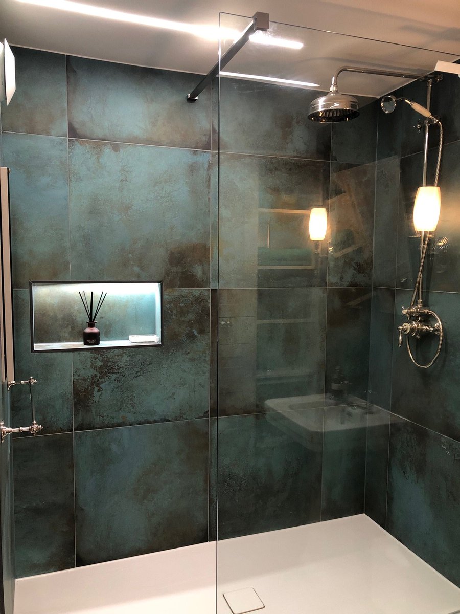 TileandBathroom's tweet photo. Another finished project for one of our happy clients. The brassware &amp; WC sourced from #Thomascrapper, the tray by #matki, glass by #merlyn. The lovely tiles are by #manderinstone
#westcountrytileandbathroom #traditional #bathrooms #bathroomdesign #plymouth #designinspiration https://t.co/MbzLODrfEn