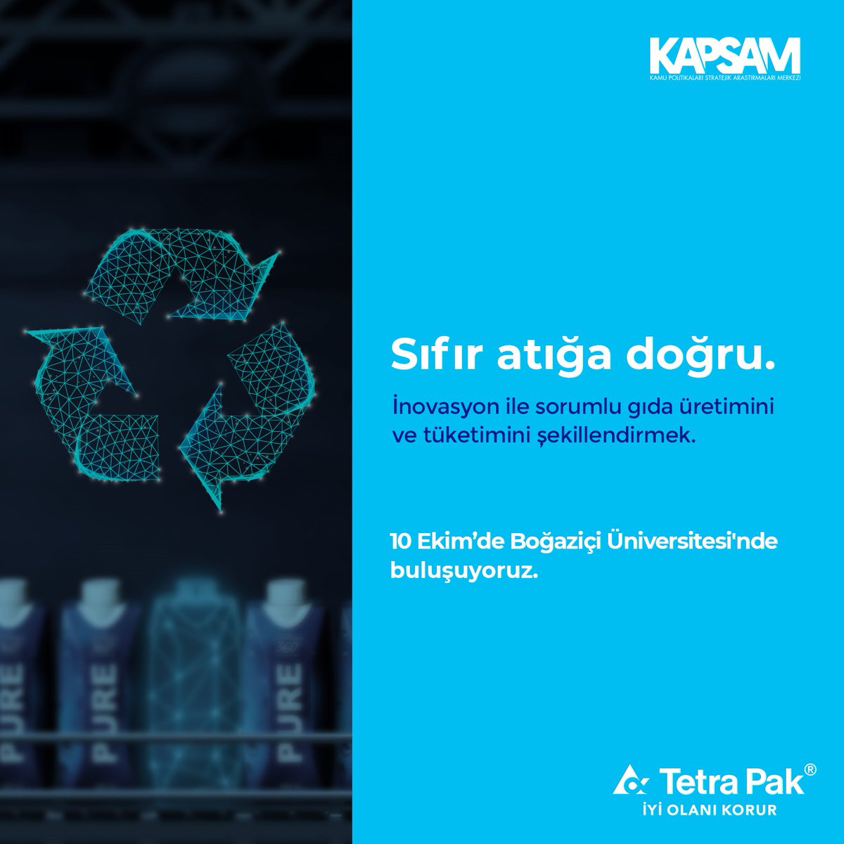 🎉10 Ekim Salı günü Boğaziçi Üniversitesi'nde buluşuyoruz!

🌎 KAPSAM olarak <a href="/tetrapak_tr/">Tetra Pak Türkiye</a> işbirliğiyle "Sıfır Atığa Doğru: İnovasyon ile Sorumlu Gıda Üretimini ve Tüketimini Şekillendirmek" programını düzenliyoruz.

Kayıt için: forms.gle/nkkYtaJ17RaN6R…