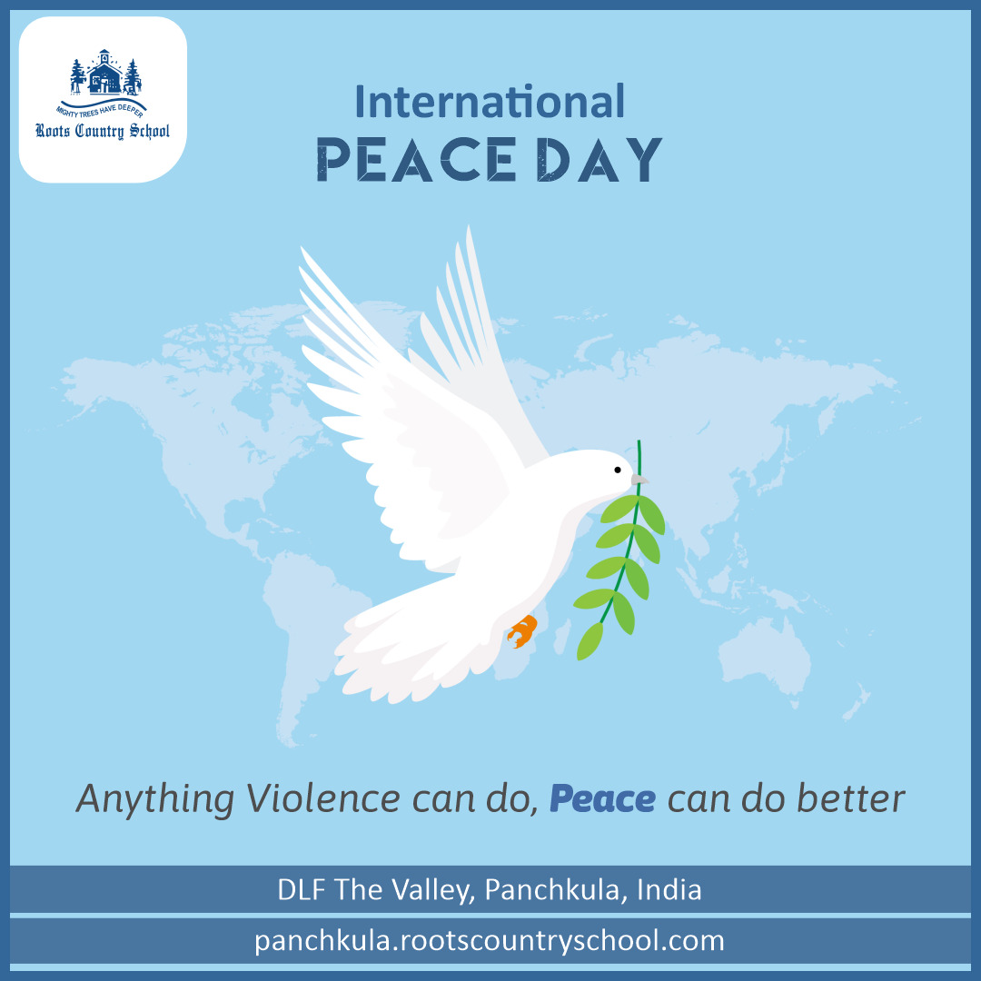 Peace begins with a smile.” Mother Teresa
#InternationalPeaceDay #Peace #PeaceDay
#Education #Learning #Students #BestSchoolInHaryana #RCS #RootCountrySchool #CBSEAffiliated  #DayBoarding #ResidentialSchool #Boarding #Hostel #Panchkula #DLFTheValley #Chandigarh #Zirakpur