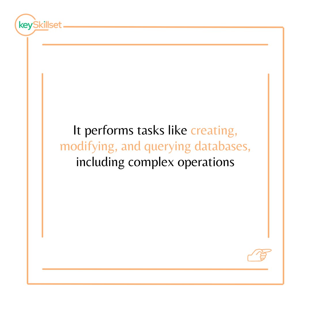 keyskillset's tweet image. 1/1
Dive into the world of SQL with these Top 5 Cool facts!
Follow us for more intriguing SQL insights!
You can also check out our Free Access for the SQL course at keySkillset.
keyskillset.com/sql
#SQLFacts #DatabaseManagement #SQLQuery #TechInnovation #DatabaseSkills
#SQL