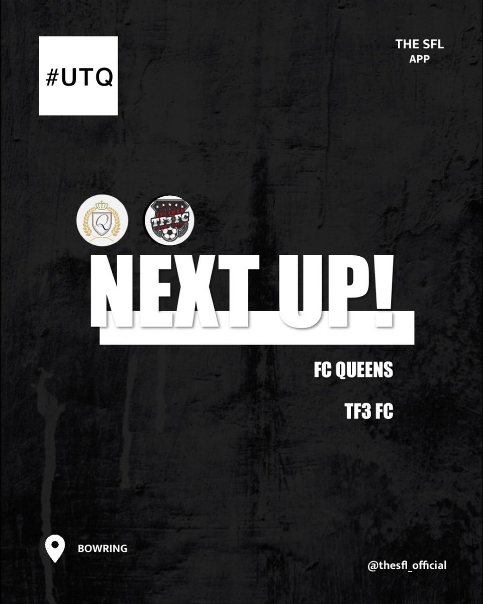 FcFcqueens's tweet photo. This Sunday we face early table toppers @TF3FC in a huge fixture👀🔜

#UTQ https://t.co/5MVOwppTrO