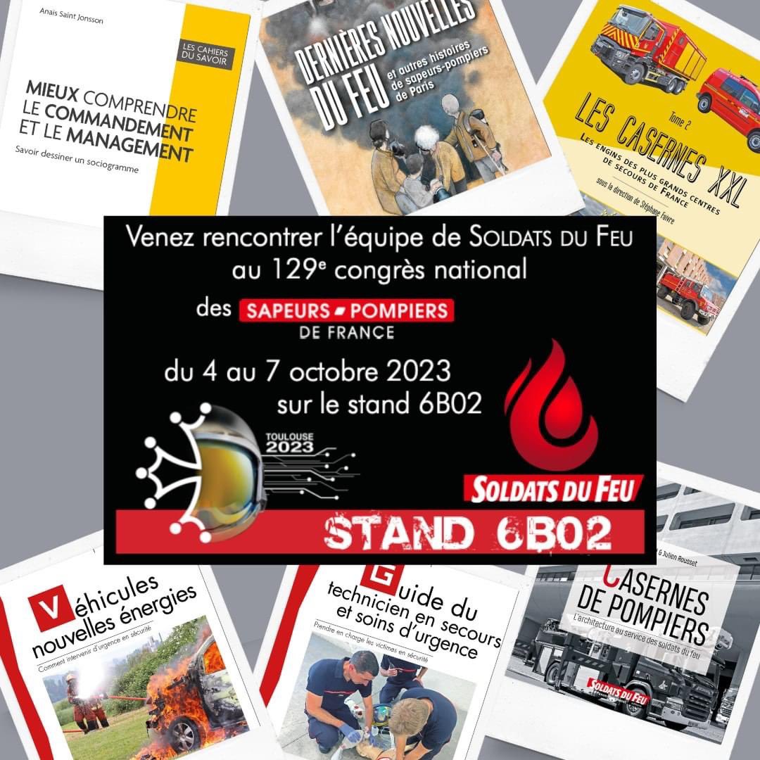 Le Congrès national des sapeurs-pompiers de France - Toulouse 2023 arrive !! Nous serons ravis de vous accueillir sur notre stand 6B02 pour vous présenter nos dernières nouveautés.