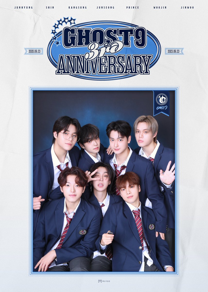 𝗦𝗲𝗽𝘁𝗲𝗺𝗯𝗲𝗿 𝟮𝟯, 𝟮𝟬𝟮𝟯 
GHOST9 Debut 3rd Anniversary

🎉👻🎉

#GHOST9 #고스트나인
#Debut_3rd_Anniversary