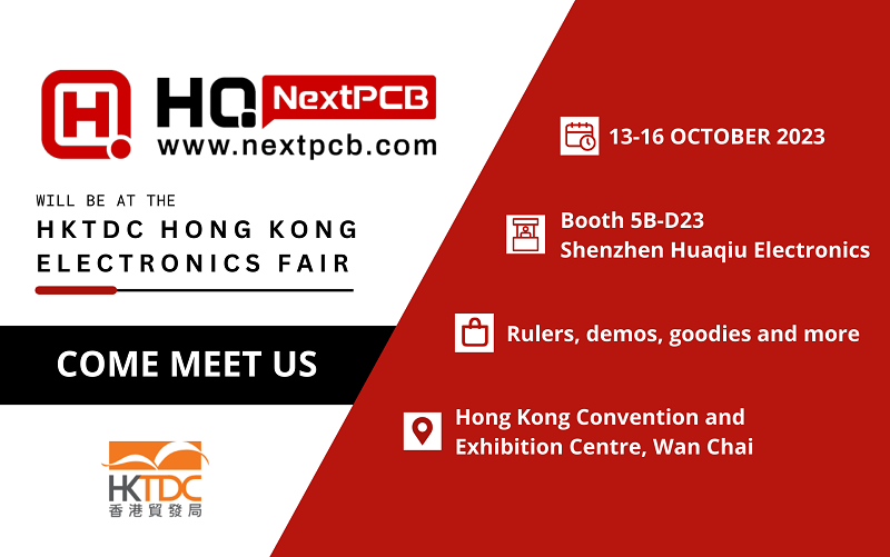 HQ_NextPCB's tweet photo. Next month we'll have a booth at HKTDC's Hong Kong Electronics Autumn Fair. If you have the chance, come and say hi. We'll be bringing DFM rulers and other goodies.
#HKTDC #PCBDFM #PCBmanufacturing #PCBassembly https://t.co/b95exLERtT