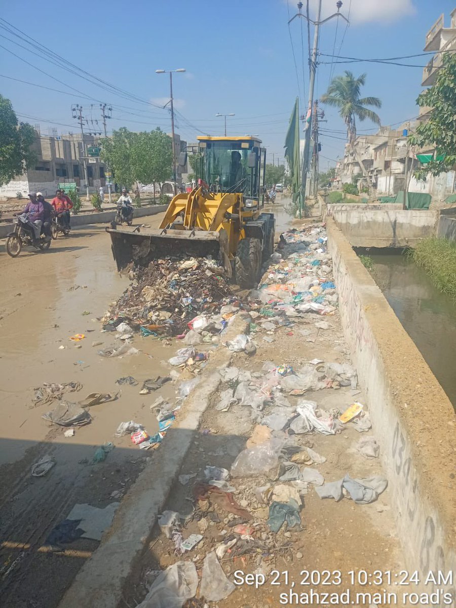 Work in progress at new Karachi zone.