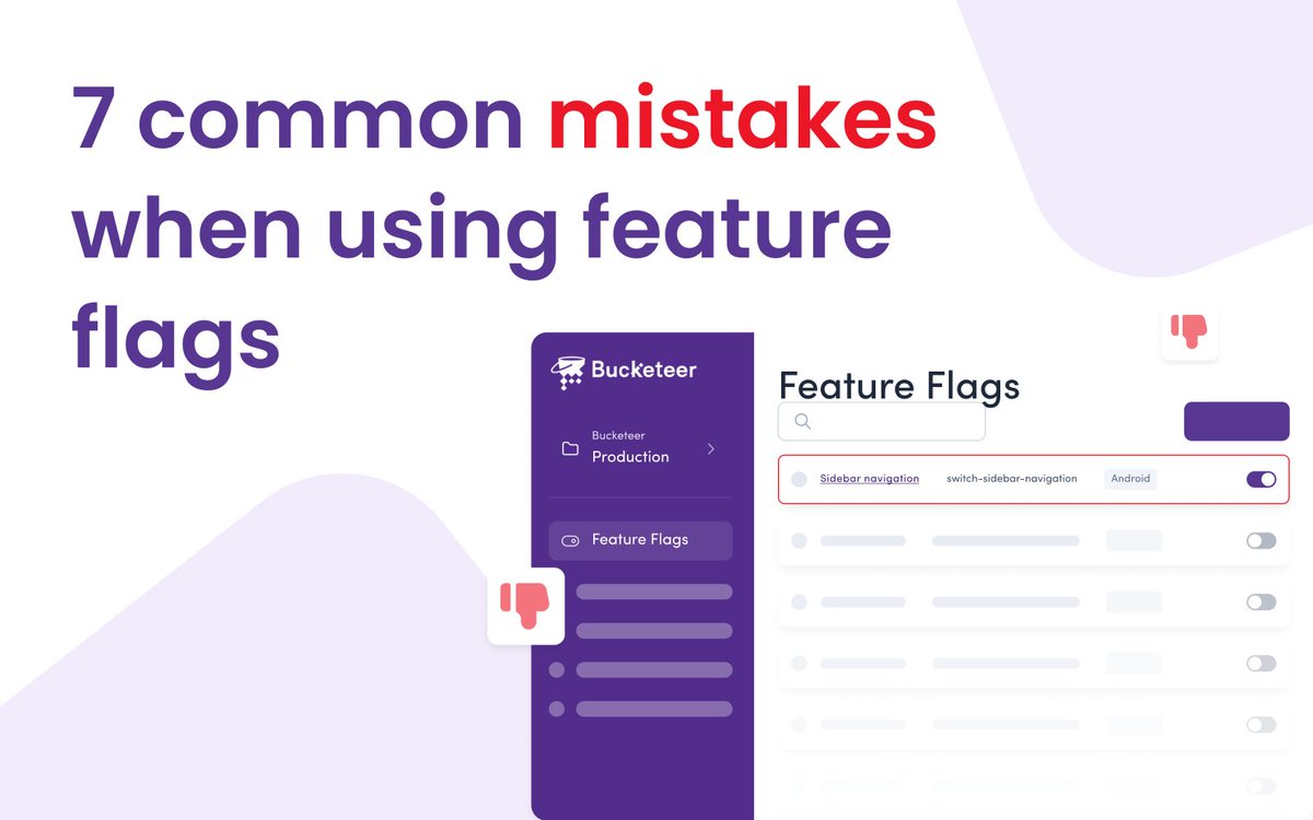 bucketeer_io's tweet image. Avoid the 7 Common Mistakes When Using Feature Flags in our latest blog post! 🚩
Learn how to make the most of feature flags in your software development process and avoid common mistakes.
Read now! bit.ly/452OkBh 🚀