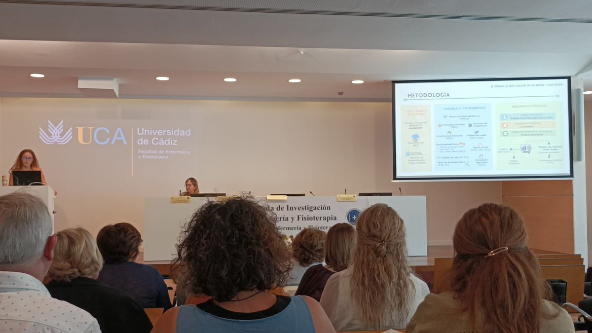 moralmunoz's tweet photo. Turno de @MartaMorLig! Presenta estudio de validación del Pictorial Pain Interference Questionnaire (#PPIQ). Parte del proyecto #PainReApp, que evalúa los efectos del #ejercicio con #mHealth en pacientes con #dolorcrónico lumbar. @observadolor @IntellSok @HUPMCadiz @enfisuca https://t.co/mnc5nyZ38V