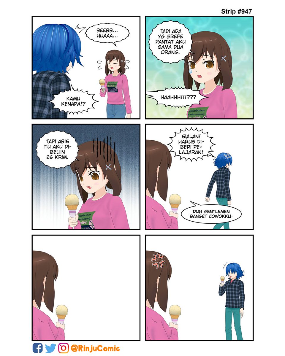 RinjuComic's tweet photo. eskrim
#RinjuComicStrip #RCMaya https://t.co/CKkm0WNfxC