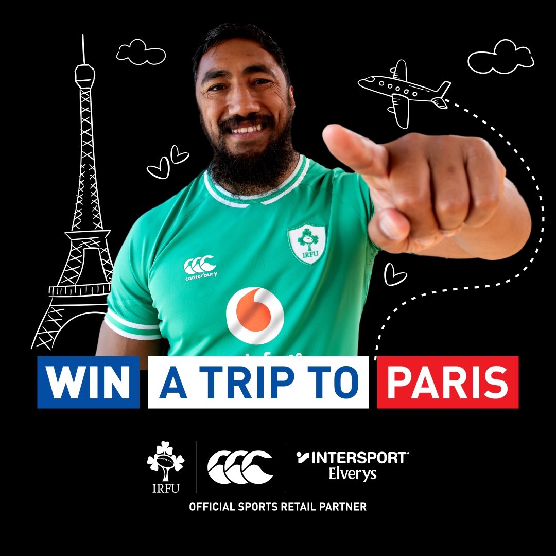 1 WEEK TO GO 🔜 INTERSPORT Elverys are giving 2 lucky people the chance to go on the trip of a lifetime to Paris ✈️ Included in this amazing prize will be flights, transfers & 4-star hotel accommodation 🙌💯☘️ SIGN 🆙 blog.elverys.ie/the-big-irish-… #WeGoTogether #TheHeartOfSport