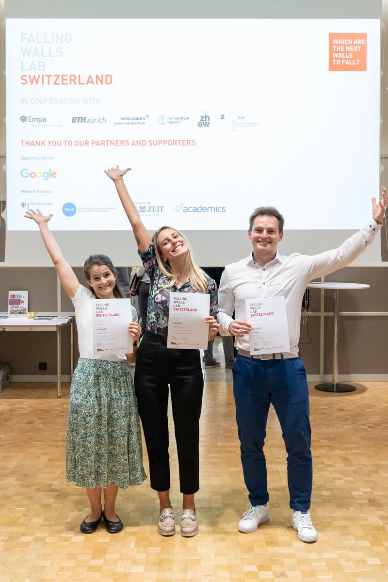 MYNERVAMEDICAL's tweet photo. It was a pleasure to participate in this year's @FallingWallsLab Switzerland and be recognized with the first prize 🎉🏆

We are very excited and honored to represent MYNERVA and Switzerland on a global platform at @Falling_Walls Berlin💫 https://t.co/IclAvxWB8n