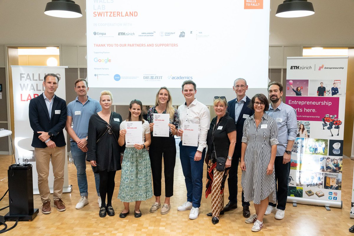 MYNERVAMEDICAL's tweet photo. It was a pleasure to participate in this year's @FallingWallsLab Switzerland and be recognized with the first prize 🎉🏆

We are very excited and honored to represent MYNERVA and Switzerland on a global platform at @Falling_Walls Berlin💫 https://t.co/IclAvxWB8n