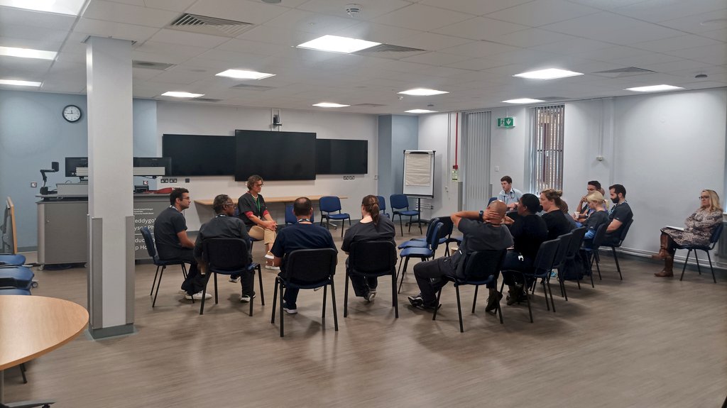 RCP Cymru Wales (@rcpwales) on Twitter photo Listening to trainee feedback at Prince Philip Hospital <a href="/HywelDdaHB/">Hywel Dda UHB</a> with <a href="/HilaryWMedic/">Hilary Williams</a>
Lots of praise for the medical education team here who provide a 'safe space' for learning, say the doctors in the room
@SteveIMoore <a href="/kloerp/">Phil Kloer</a> Listening to trainee feedback at Prince Philip Hospital <a href="/HywelDdaHB/">Hywel Dda UHB</a> with <a href="/HilaryWMedic/">Hilary Williams</a>
Lots of praise for the medical education team here who provide a 'safe space' for learning, say the doctors in the room
@SteveIMoore <a href="/kloerp/">Phil Kloer</a>