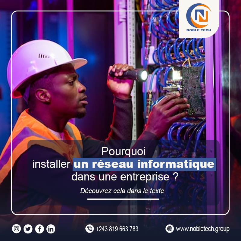 NOBLETECH9's tweet image. Le réseau informatique dans une entreprise permet de 

1. Faciliter le partage des données 
2. Améliorer la productivité 
3. Centraliser les ressources 
4. Garantir la sécurité des données et permettre une évolutivité future.

🌐 nobletech.group 

#Sécurité #s #nobletech