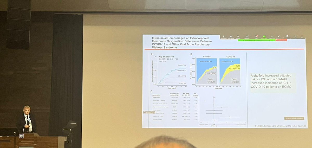 Good start at the <a href="/EUShockSociety/">ESS</a> conference in Vienna: our recent study on ICH in COVID-19 patients with ECMO has been highlighted👍🏻