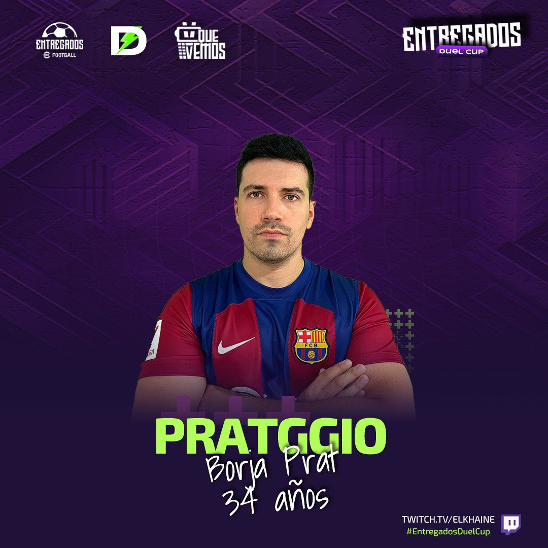 DuelPlus's tweet photo. @Pratggio1, un veterano de Xbox y un verdadero maestro del Pes. Top 1 en Pes 19, 20 y 21. Llegó a los cuartos de final en el clasificatorio 🇪🇸 de #FEJUVES y también brilló en el torneo nacional de @entregados_pes en PlayStation. 

¡No te lo pierdas en la #EntregadosDuelCup!🔥🏆 https://t.co/4AJVfkbwMH