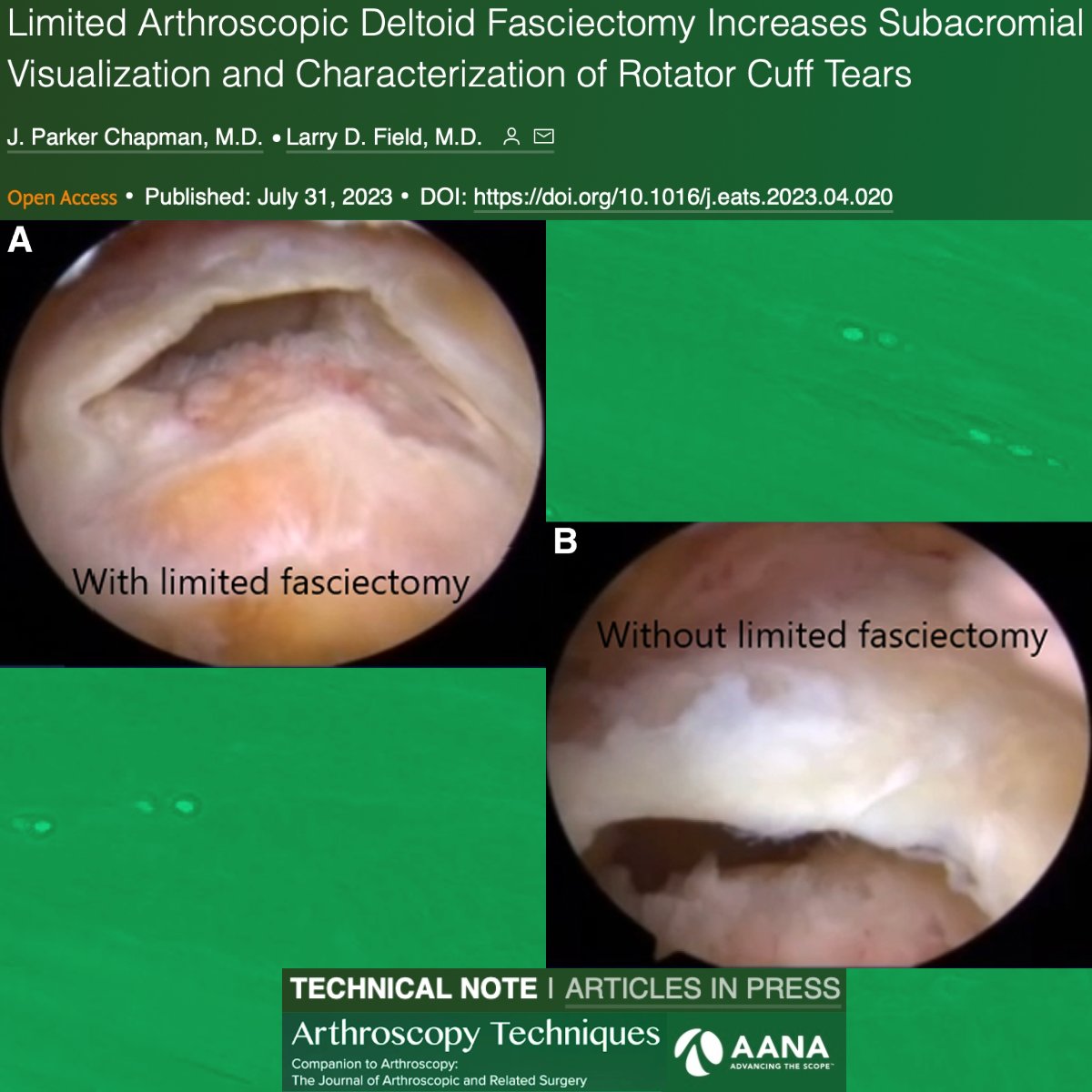 Arthroscopy Journal tweet media