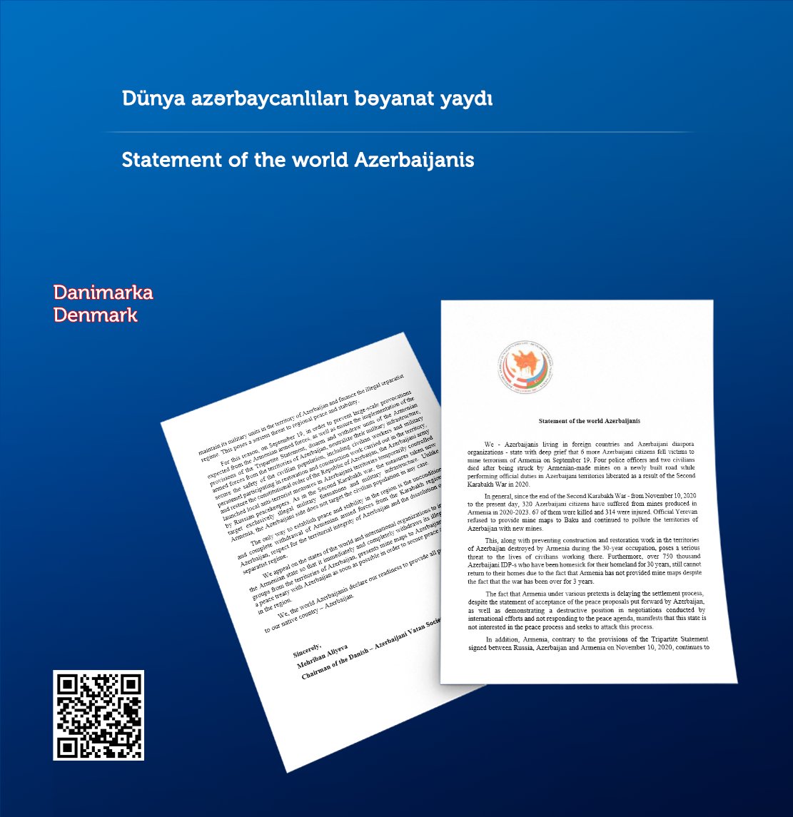 Dünya azərbaycanlıları bəyanat yaydı
***
Statement of the world #Azerbaijanis
***
Заявление азербайджанцев мира

🇦🇿 diaspor.gov.az/az/news-detail…

🇬🇧 diaspor.gov.az/en/news-detail…

🇷🇺 diaspor.gov.az/ru/news-detail…

#Azerbaijan
#Diaspora 
#AzerbaijaniDiaspora