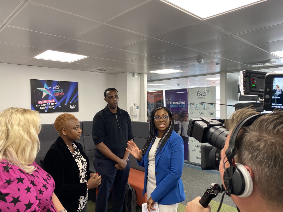 FSBGtrLondon's tweet photo. Great to welcome @fsb_policy members @Sahancares @SweetDoughThing @TheLauraTimm @initiallylondon @Onlinelubricant to the launch of our new London office.  Officially opened today by @KemiBadenoch https://t.co/EXSroVLzo7