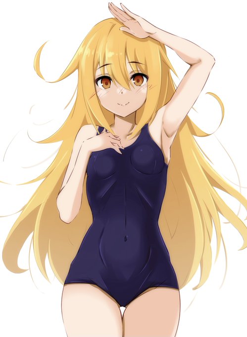 髪解きスク水皐月ちゃん❤️ 