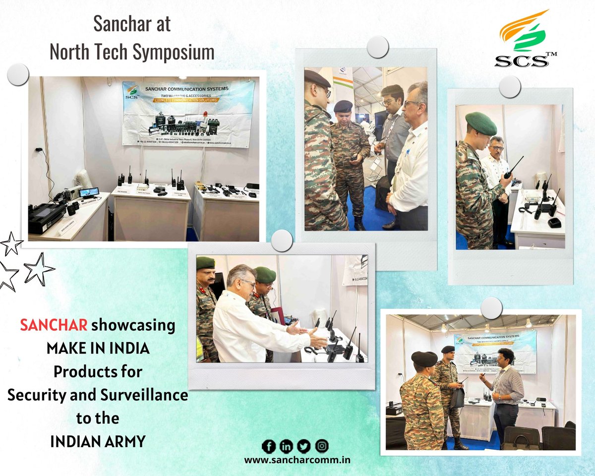 Sanchar at North Tech Symposium...
SANCHAR Showcasing Make In India Products for Security and Surveillance to the INDIAN ARMY
#sanchargroup
#northtechsymposium #defense #securitysolutions