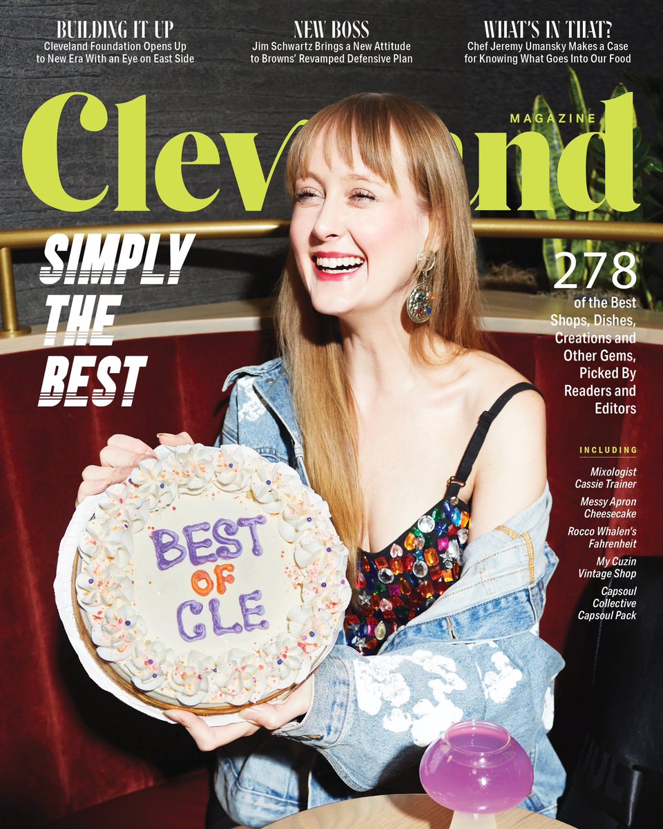 ClevelandMag's tweet photo. It's one of the best times of year... our Best of Cleveland issue has arrived! Here, get to know 278 of the city's most impressive people, places and things, determined by both reader votes and editor selections.  Keep reading, and you'll find stories about the Cleveland Foundation's new headquarters, the Browns' potential secret for success and quality foodie advice from Cleveland chef Jeremy Umansky. All that, and more, in our October issue, out now.   Read more https://t.co/HZgva5EMyg  📸 Casey Rearick, assisted by Sara Harp