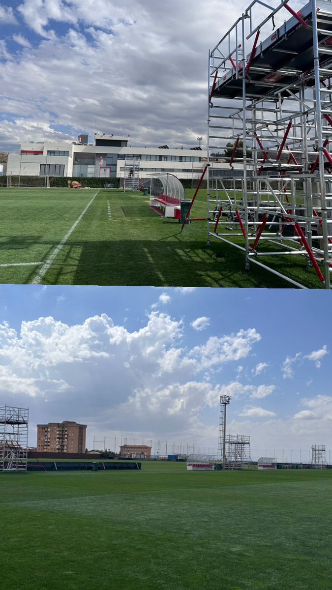 AltrexES's tweet image. Montaje de torres móviles ALTREX en la Ciudad Deportiva del Granada C.F ⚽️🏟️🚀