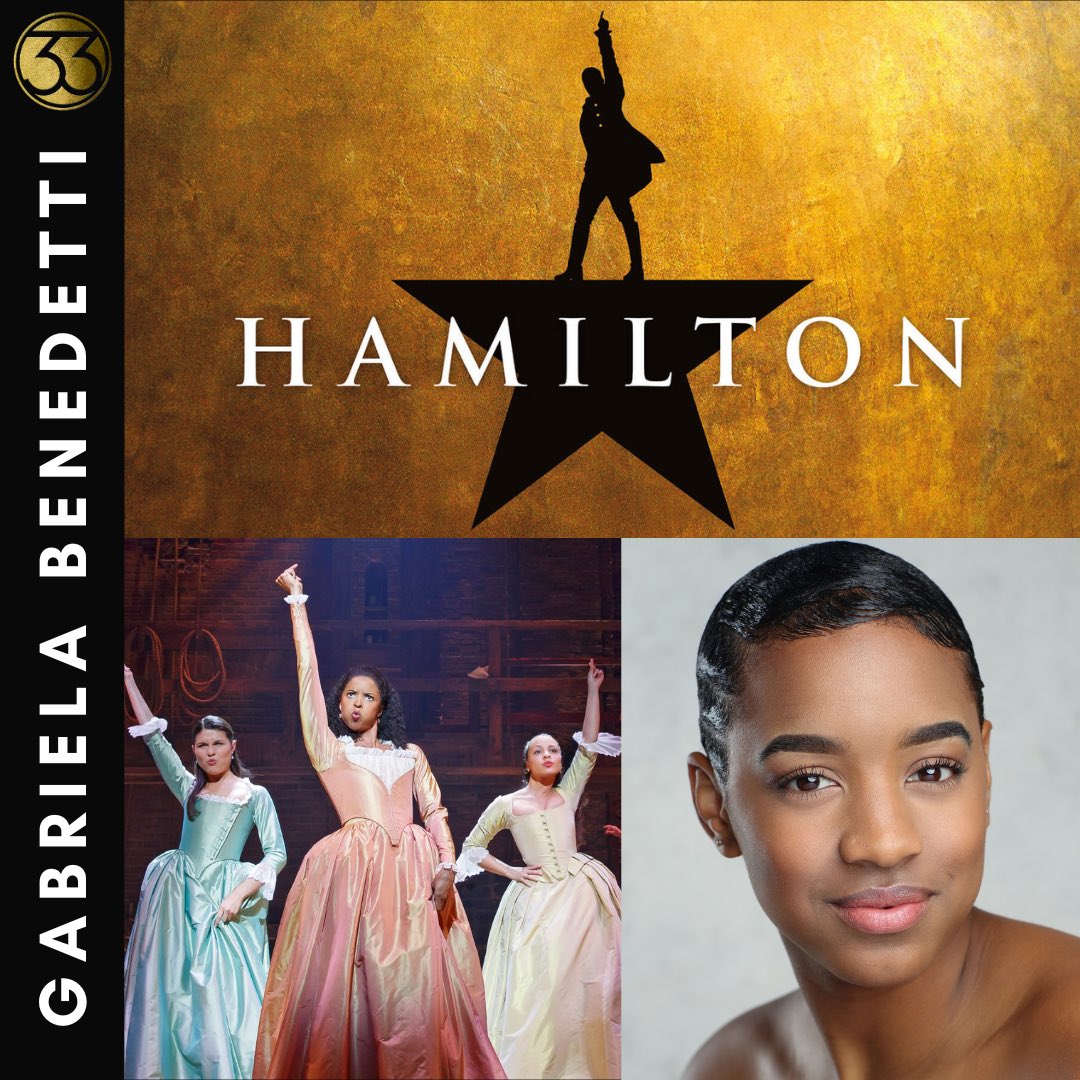 Our incredible Gabriela Benedetti will play Peggy Schuyler / Maria Reynolds in the first UK & Ireland tour of Hamilton. Casting: Lucy Casson on behalf of Cameron Mackintosh 💥 Agent: Simon Adkins 🇺🇸⭐️🇺🇸⭐️