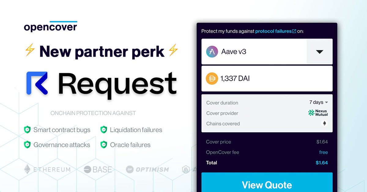 OpenCover (@opencover) on Twitter photo β‘οΈ NEW PARTNER PERK β‘οΈ
π¦ <a href="/RequestFinance/">Request Finance</a> business users now get their first cover for free!
Already on Request π Head to Partners and Perks on your account homepage
Not on Request yet? π β‘οΈ NEW PARTNER PERK β‘οΈ
π¦ <a href="/RequestFinance/">Request Finance</a> business users now get their first cover for free!
Already on Request π Head to Partners and Perks on your account homepage
Not on Request yet? π